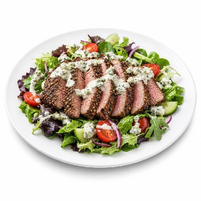LongHorn Steakhouse 7-Pepper Sirloin Salad with Blue Cheese Dressing