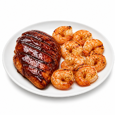 LongHorn Steakhouse 9 Oz. BBQ Chicken with 8 Ct. Redrock Grilled Shrimp
