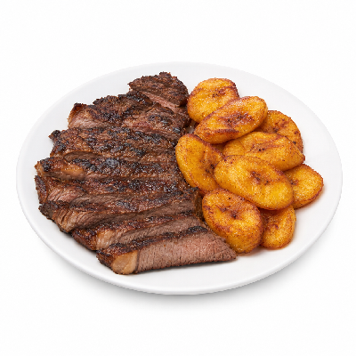 LongHorn Steakhouse Lunch Entrees Favorites Churrasco Steak with Plantains