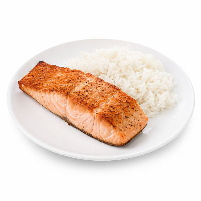 LongHorn Steakhouse Salmon 7 Oz with Rice