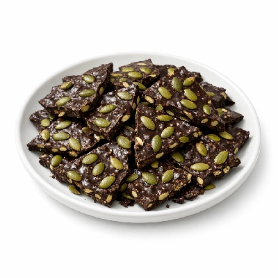 Low-Carb Chocolate Pumpkin Seed Bark