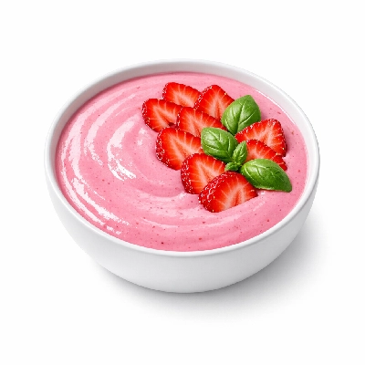 Low-Carb Strawberry Basil Smoothie Bowl