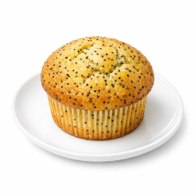 Low-fat Lemon Poppy Seed Muffins