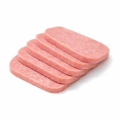 Luncheon meat pork and chicken minced canned includes spam lite