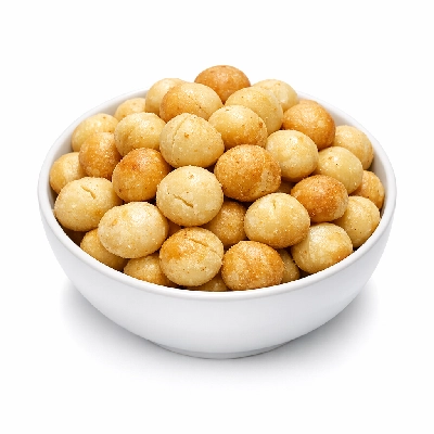 Macadamias dry roasted with salt