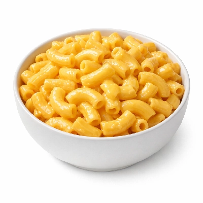 Macaroni or noodles with cheese microwaveable unprepared