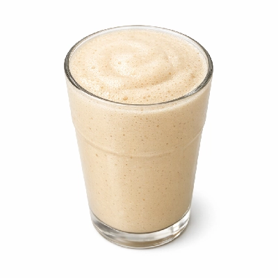 Malted drink mix natural powder prepared with whole milk