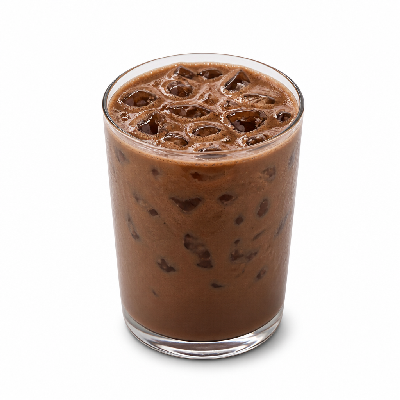 Manhattan Bagel 2% Milk Iced Dark Chocolate Mocha