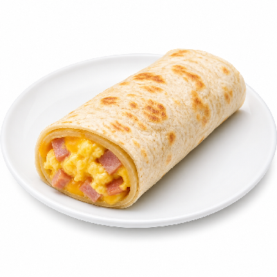 Manhattan Bagel Breakfast Omelet Wrap Egg Cheese Ham