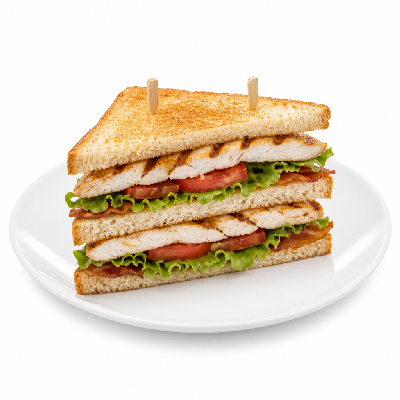 Manhattan Bagel Country Club with Grilled Chicken (without Dressing)