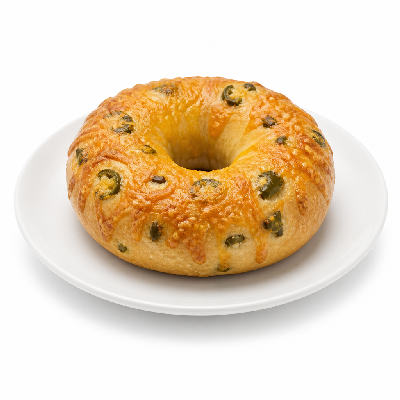 Manhattan Bagel Jalapeno Cheddar Bagel
