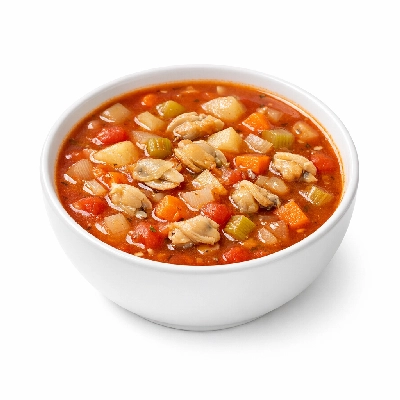 Manhattan clam chowder soup canned, condensed