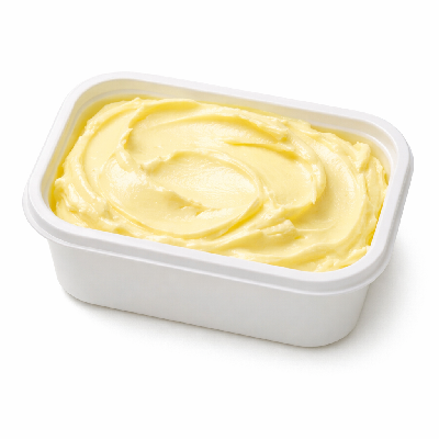 Margarine-like spread made with yogurt stick salted