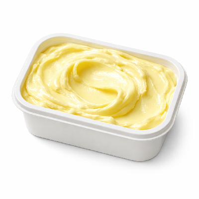 Margarine-like spread reduced calorie about 40% fat made with yogurt tub salted