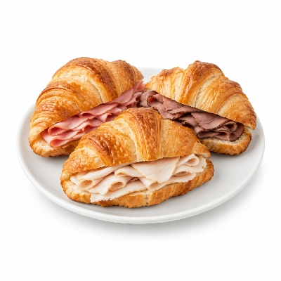 Marie Callender's An Assortment of Turkey Ham & Roast Beef on Croissant