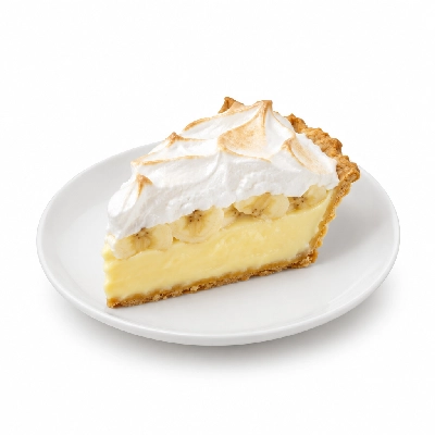 Marie Callender's Pies Banana Cream with Meringue Slice