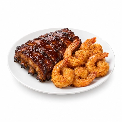Marie Callender's Ribs & Crispy Jumbo Shrimp Combo