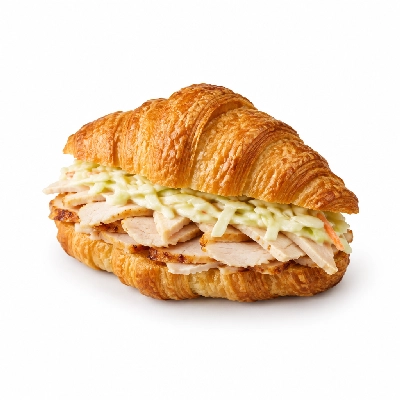 Marie Callender's Roasted Turkey Croissant Club with Coleslaw