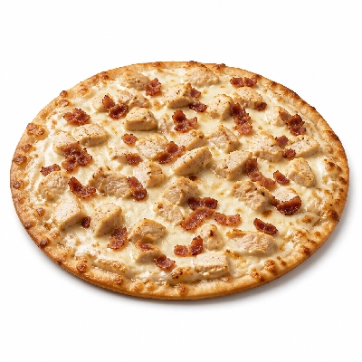 Mazzio's Pizza Chicken Bacon Alfredo Pizza 12 Inch Thin