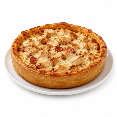 Mazzio's Pizza Chicken Club Pizza 14 Inch Deep Dish