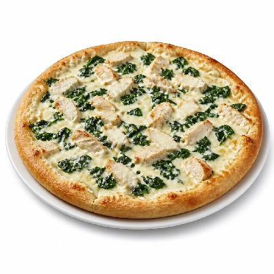Mazzio's Pizza Chicken Spinach Alfredo Pizza 9 Inch Original