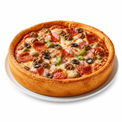 Mazzio's Pizza Combo Pizza 14 Inch Deep Dish