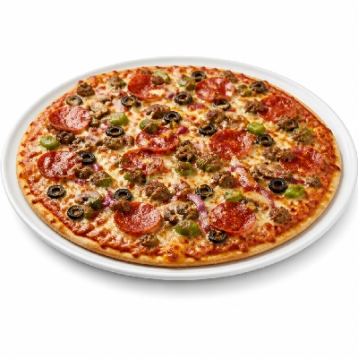 Mazzio's Pizza Combo Pizza 14 Inch Thin