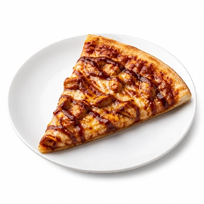 Mazzio's Pizza Create Your Own Pizza Sauce Barbeque 12 Inch Slice