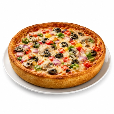 Mazzio's Pizza Fresh Veggie Pizza 14 Inch Deep Dish
