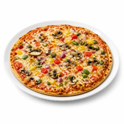 Mazzio's Pizza Fresh Veggie Pizza 9 Inch Thin