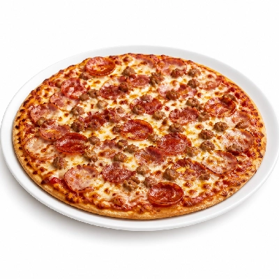 Mazzio's Pizza Ken's Six Meat Pizza 12 Inch Thin