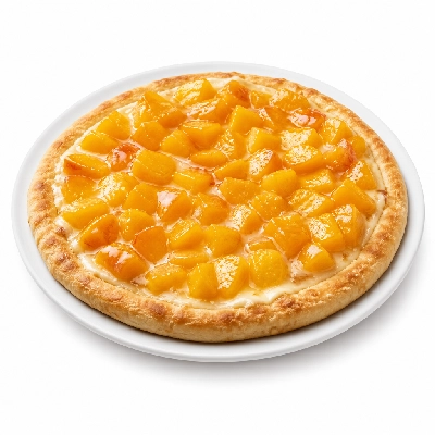 Mazzio's Pizza Peach Topping Dessert Pizza Buffet
