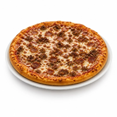 Mazzio's Pizza Six Meat Pizza 14 Inch Original