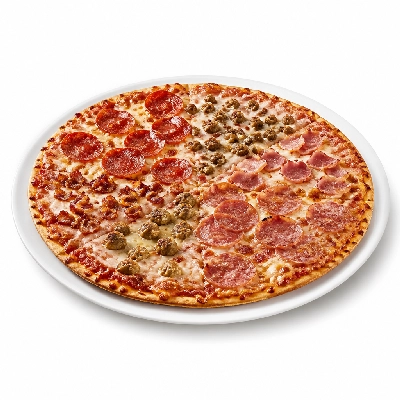 Mazzio's Pizza Six Meat Pizza 9 Inch Thin