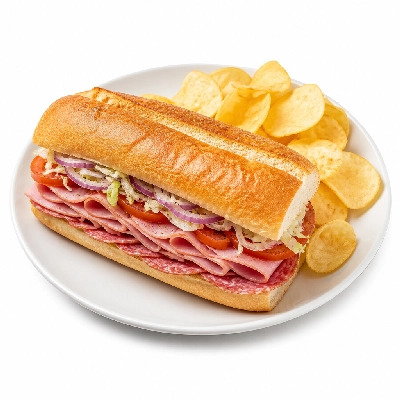 Mazzio's Pizza Toasted Hoagie Italian Sub with Chips