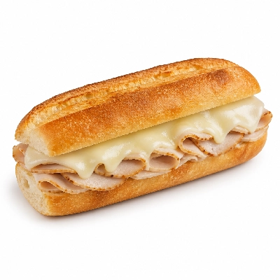 Mazzio's Pizza Toasted Hoagie Turkey and Provolone with Fries
