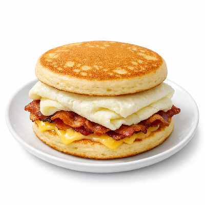 McDonald's Breakfast Bacon Egg & Cheese Mcgriddles with Whites