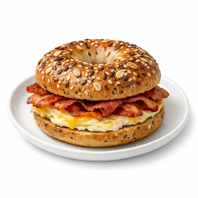 McDonald's Breakfast Bacon N' Egg Bagel with Multigrain