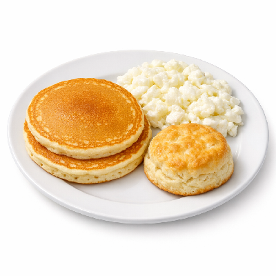 McDonald's Breakfast Big with Hotcakes and Egg Whites (Regular Biscuit)