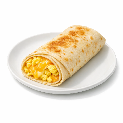 McDonald's Breakfast Egg & Cheese Snack Wrap with Brown Sauce