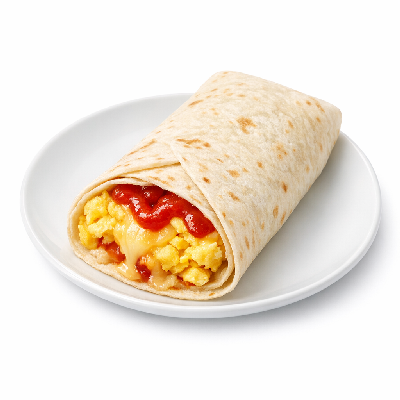 McDonald's Breakfast Egg & Cheese Snack Wrap with Ketchup