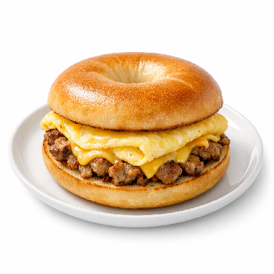 McDonald's Breakfast Sausage Egg & Cheese Bagel