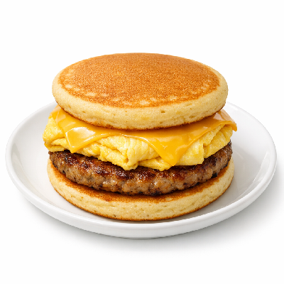 McDonald's Breakfast Sausage Egg & Cheese McGriddles Sandwich
