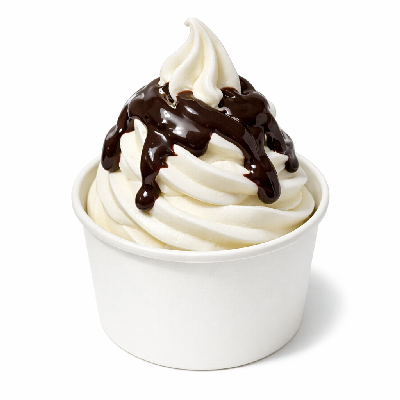 McDonald's Desserts Medium Soft Serve: Hot Fudge