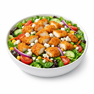 McDonald's Greek Feta Salad with Crispy Chicken