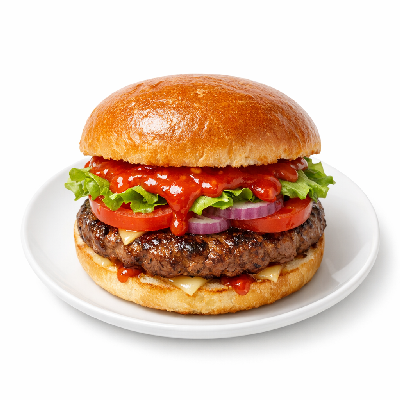 McDonald's Signature Sriracha 0.25lb. Burger (Artisan Roll)