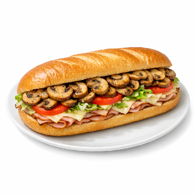 Mellow Mushroom Hoagies Mushroom Club Hoagie Whole