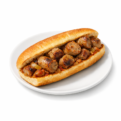 Mellow Mushroom Hoagies Spiked Sausage Hoagie Half