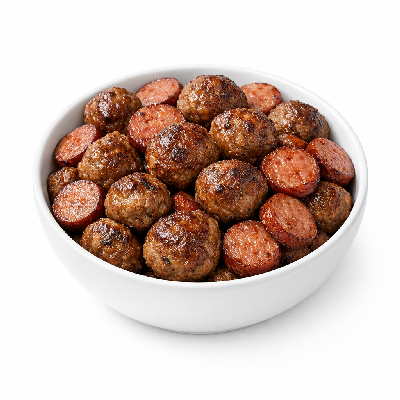 Mellow Mushroom Protein Meatballs Med Slice