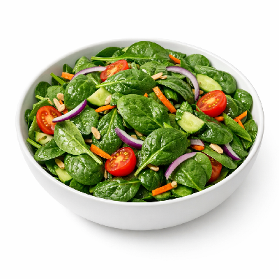 Mellow Mushroom Salads Enlightened Spinach Regular